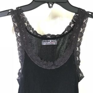 Michael Stars Vintage Black Lace Tank